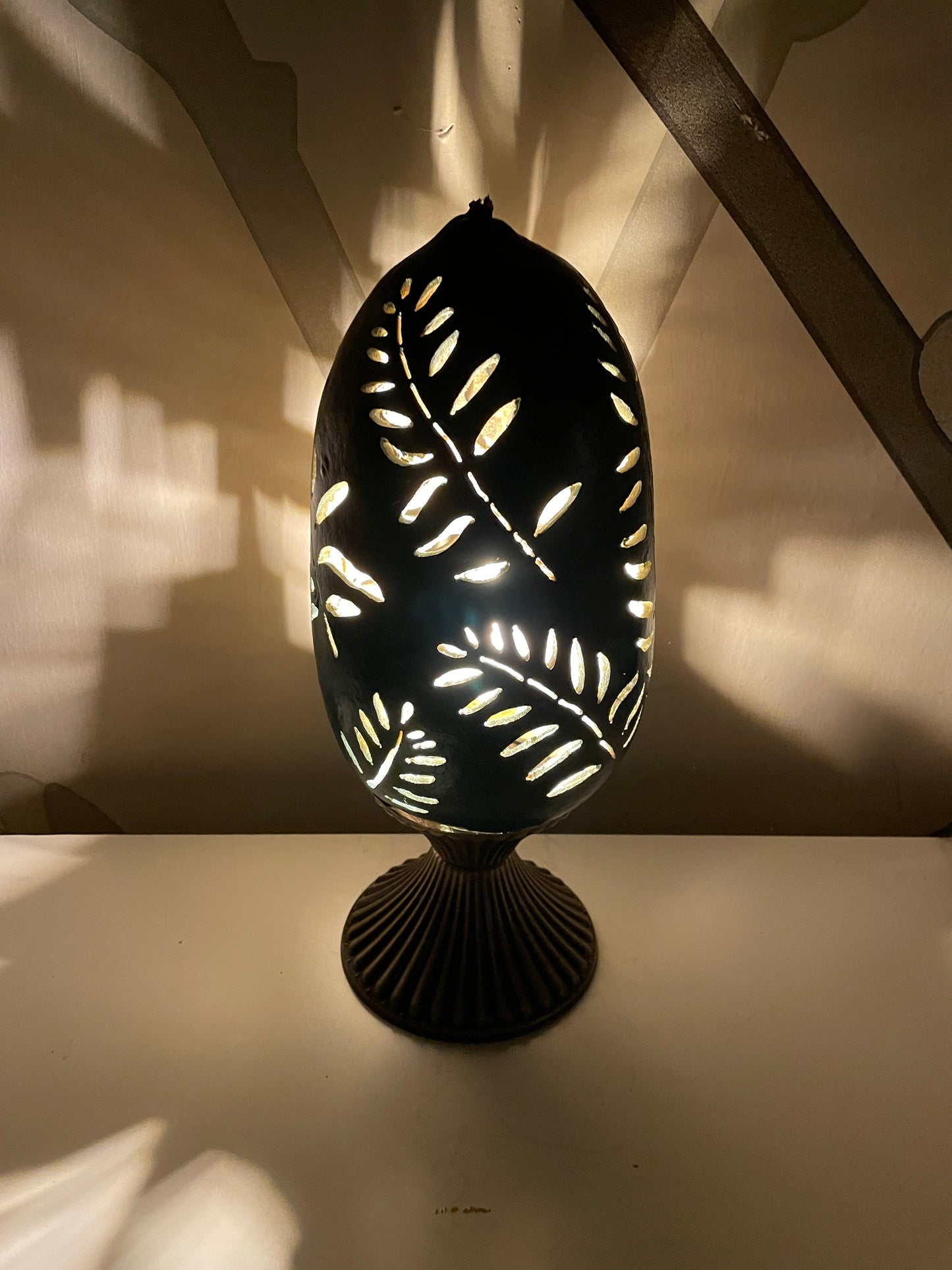 Gourd Lamp - Leaves-0