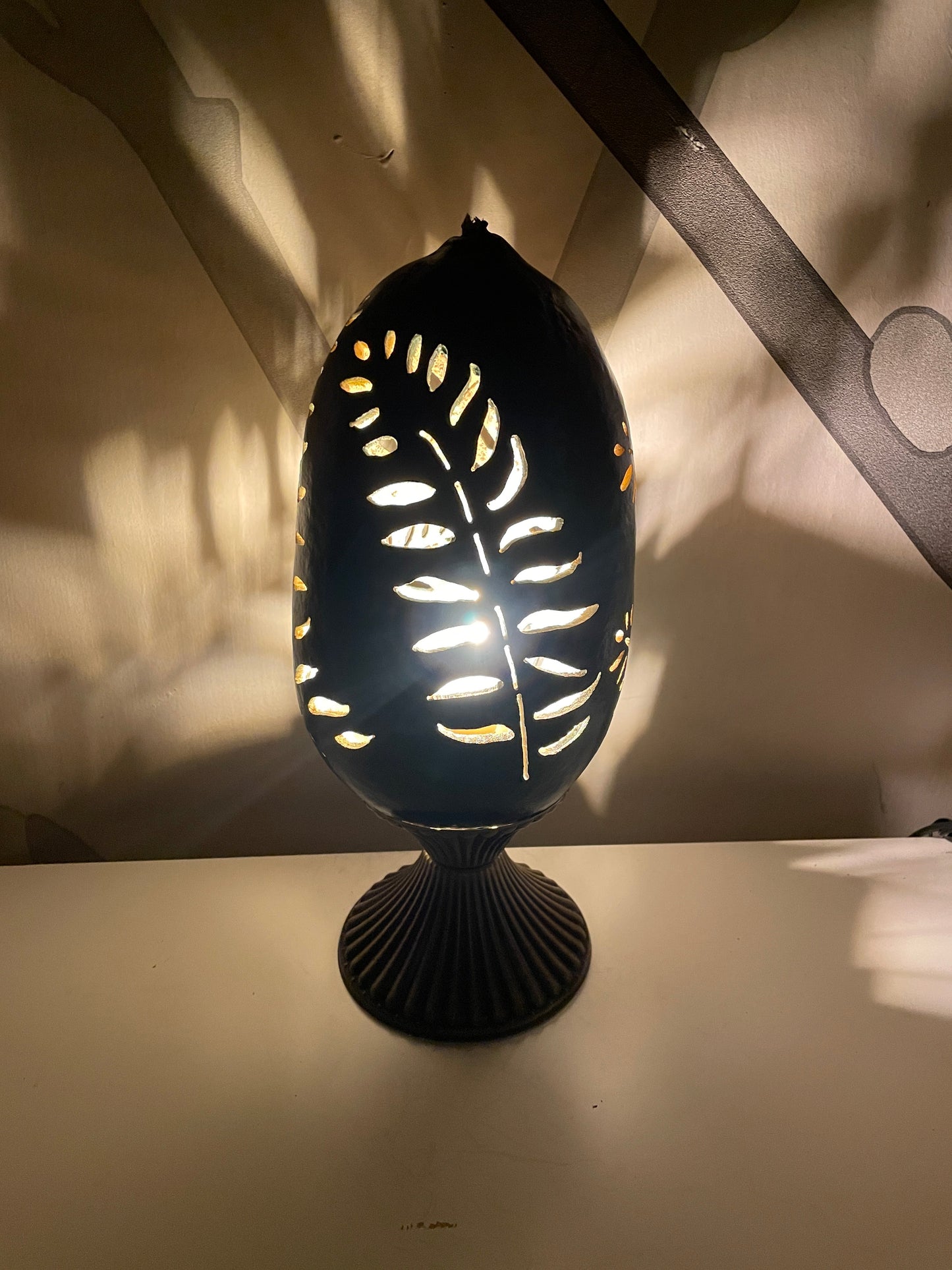 Gourd Lamp - Leaves-2