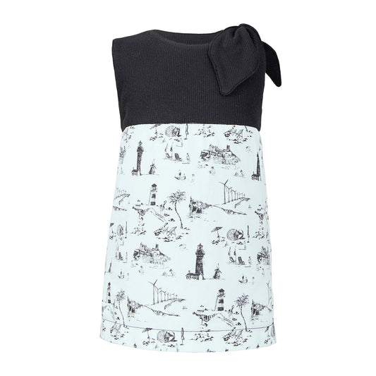 Baby Dress with Vintage Print-0