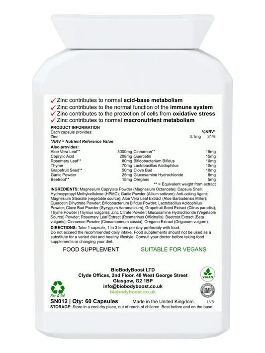 Antifúngico - CapryBio - Antifungal Caprylic Acid Capsules for Digestive Health
