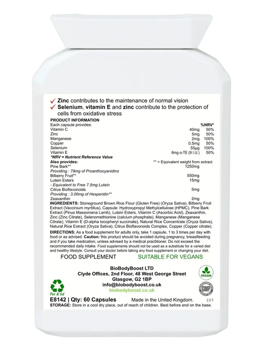 Suplemento Natural para la Salud Visual - BioEyeNourish