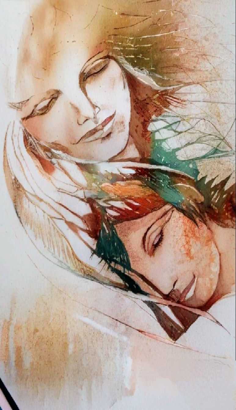 'Mother and Child' by Marisa Arche-0