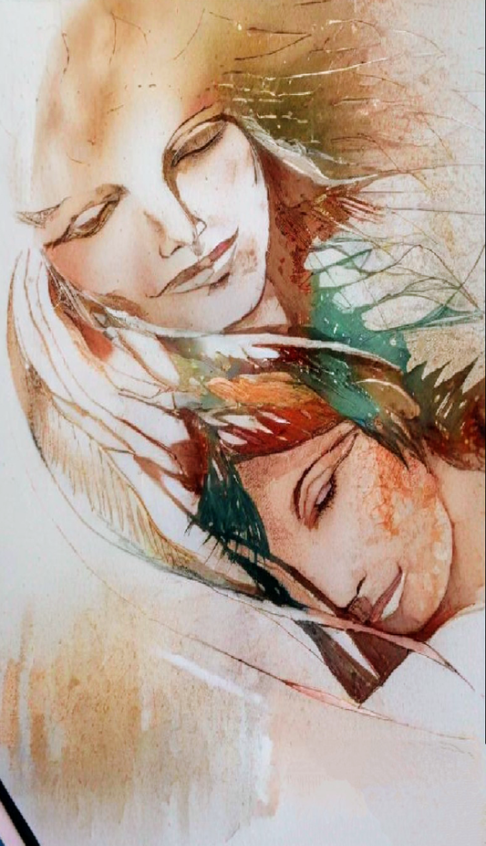 'Mother and Child' by Marisa Arche-0