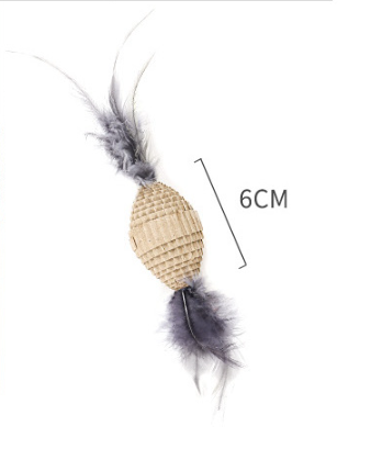 Set de Juguetes para Gato – Palo Interactivo con Plumas y 7 Piezas