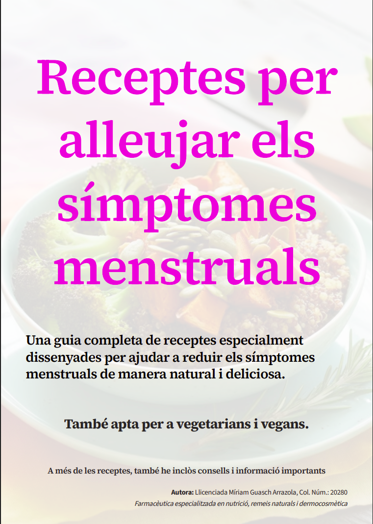 Recetas para aliviar los síntomas menstruales (ESP, CAT, ENG)
