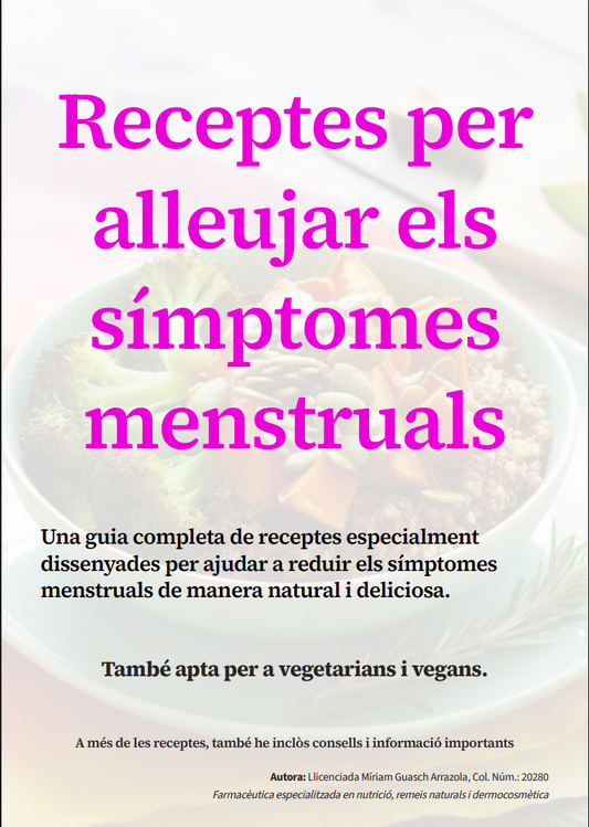 Recetas para aliviar los síntomas menstruales (ESP, CAT, ENG)