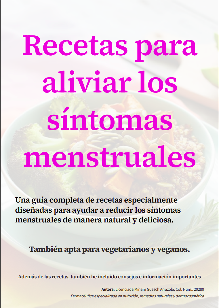 Recetas para aliviar los síntomas menstruales (ESP, CAT, ENG)