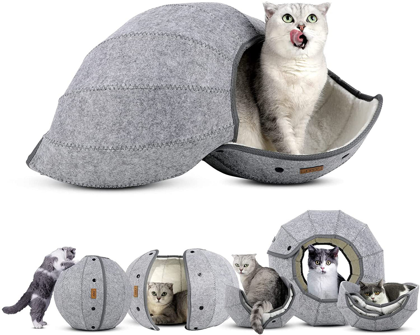 Túnel Plegable Interactivo para Gatos – Diversión y Relax en un Solo Accesorio