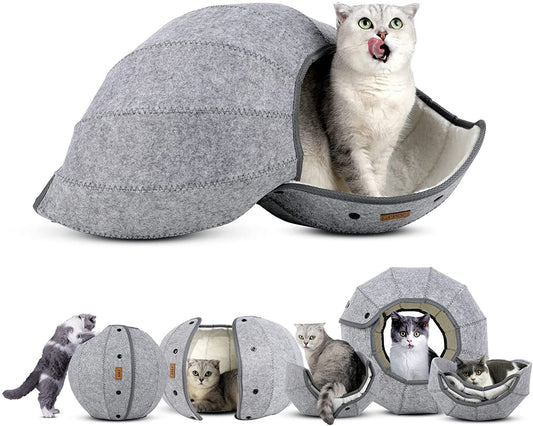 Túnel Plegable Interactivo para Gatos – Diversión y Relax en un Solo Accesorio