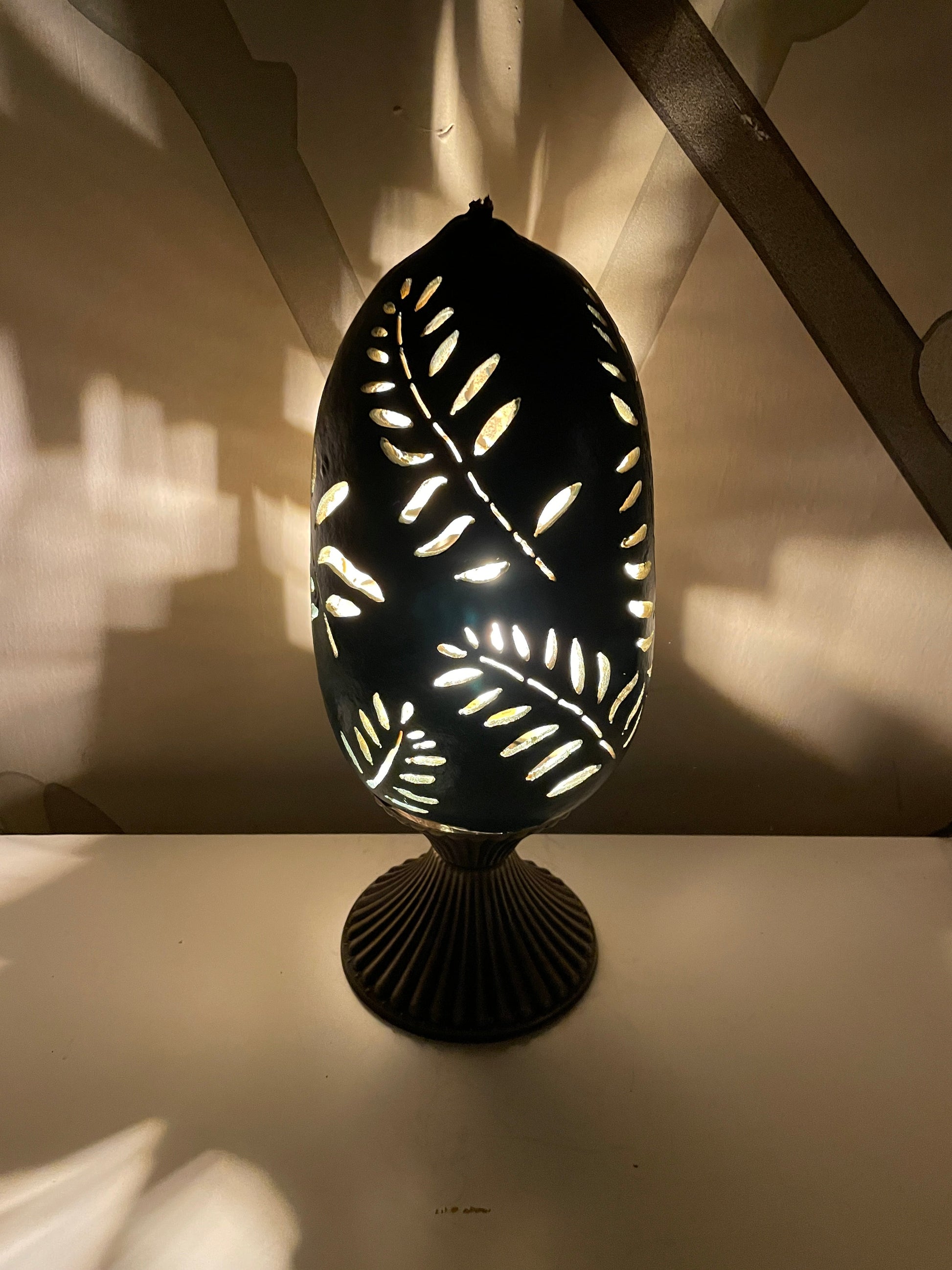 Gourd Lamp - Leaves-0