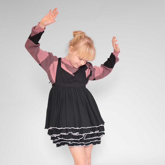 Girls Black Dress for Special Occasions-1 Vegano