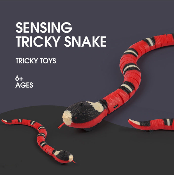 Juguete Eléctrico Interactivo de serpiente para Gatos y Perros