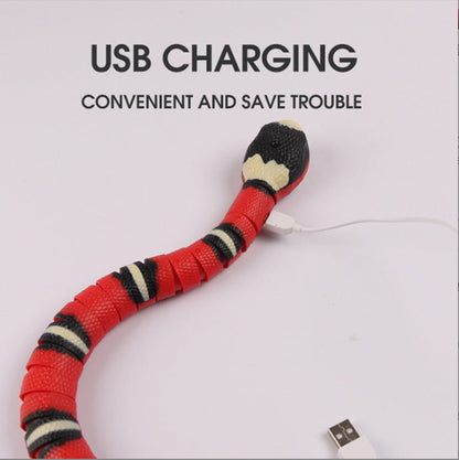 Juguete Eléctrico Interactivo de serpiente para Gatos y Perros