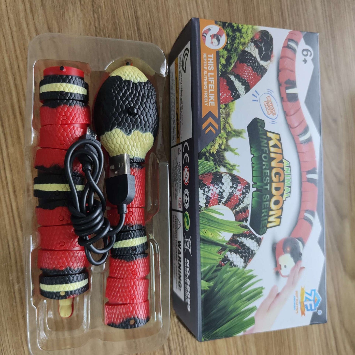 Juguete Eléctrico Interactivo de serpiente para Gatos y Perros
