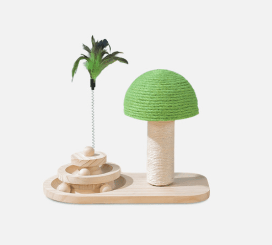 Árbol Rascador Interactivo con Bolas de Sisal – Mueble para Gato