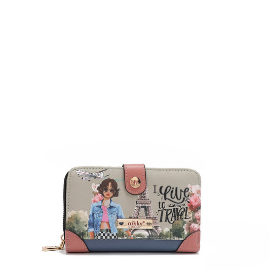 CARTERA COMPACTA (I LIVE TO TRAVEL)-0