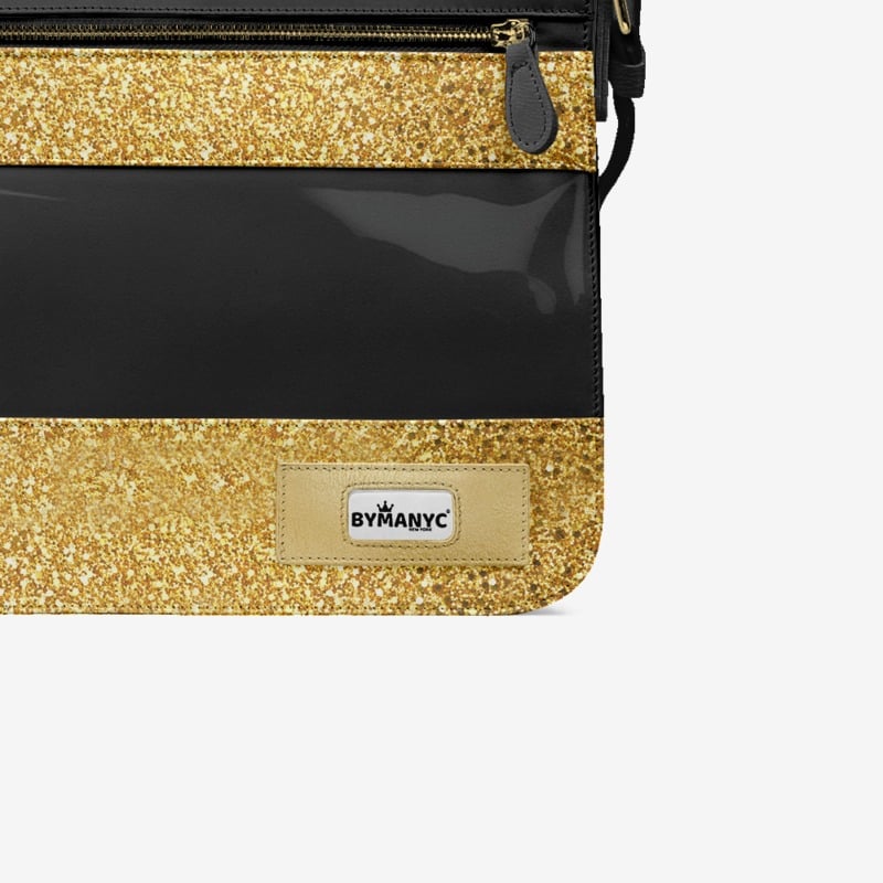 Bolso bandolera vegano dorado 16” - Edición DeLuxe