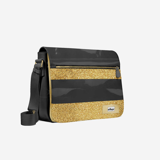 Bolso bandolera vegano dorado 16” - Edición DeLuxe