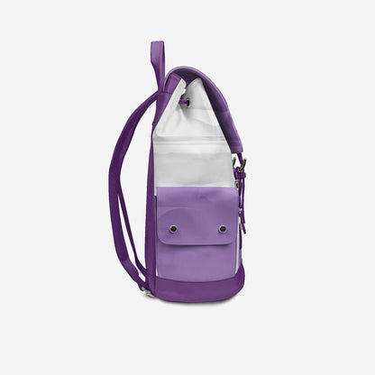 Violet & White Couture Eco Backpack – BYMANYC ® New York (Handmade in Italy)-2