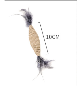 Set de Juguetes para Gato – Palo Interactivo con Plumas y 7 Piezas