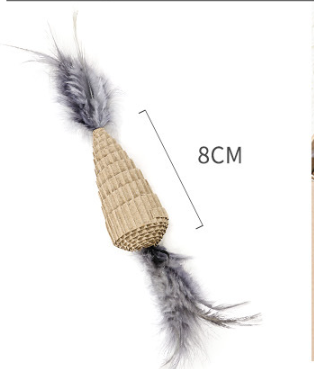 Set de Juguetes para Gato – Palo Interactivo con Plumas y 7 Piezas