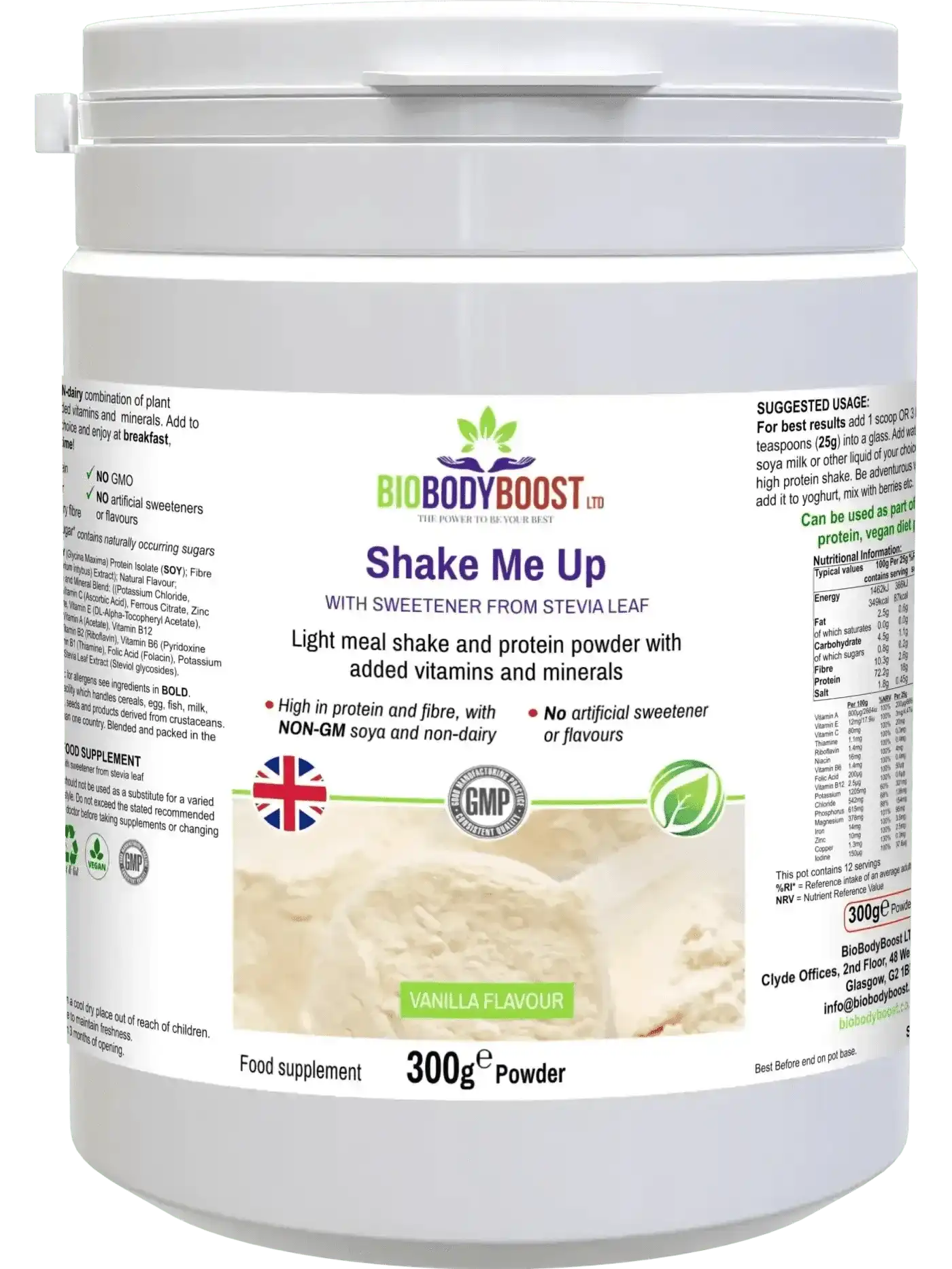 Shake Me Up Vanilla - Vegan Meal Shake