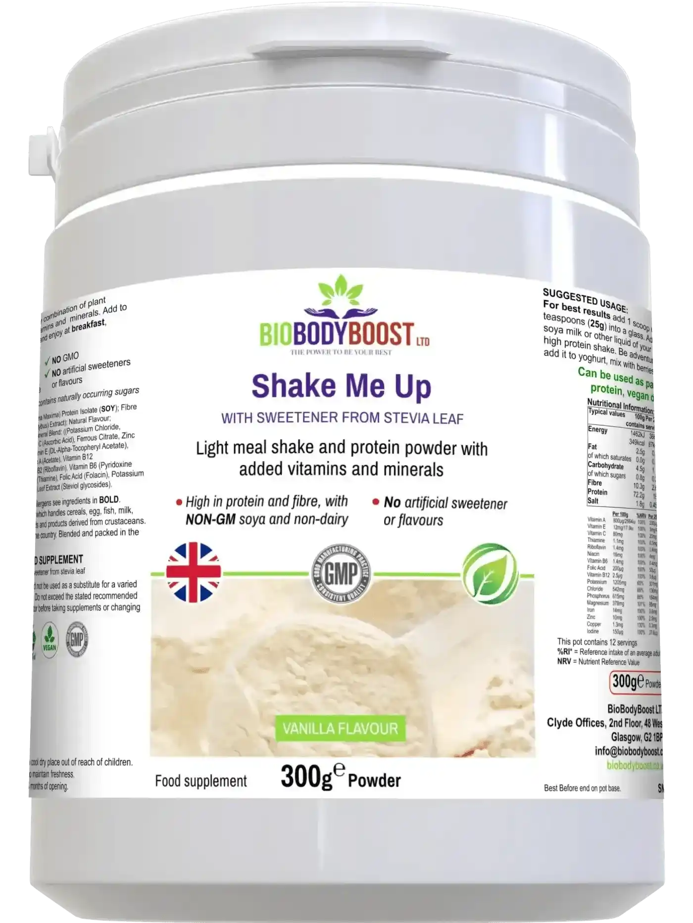 Shake Me Up Vanilla - Vegan Meal Shake