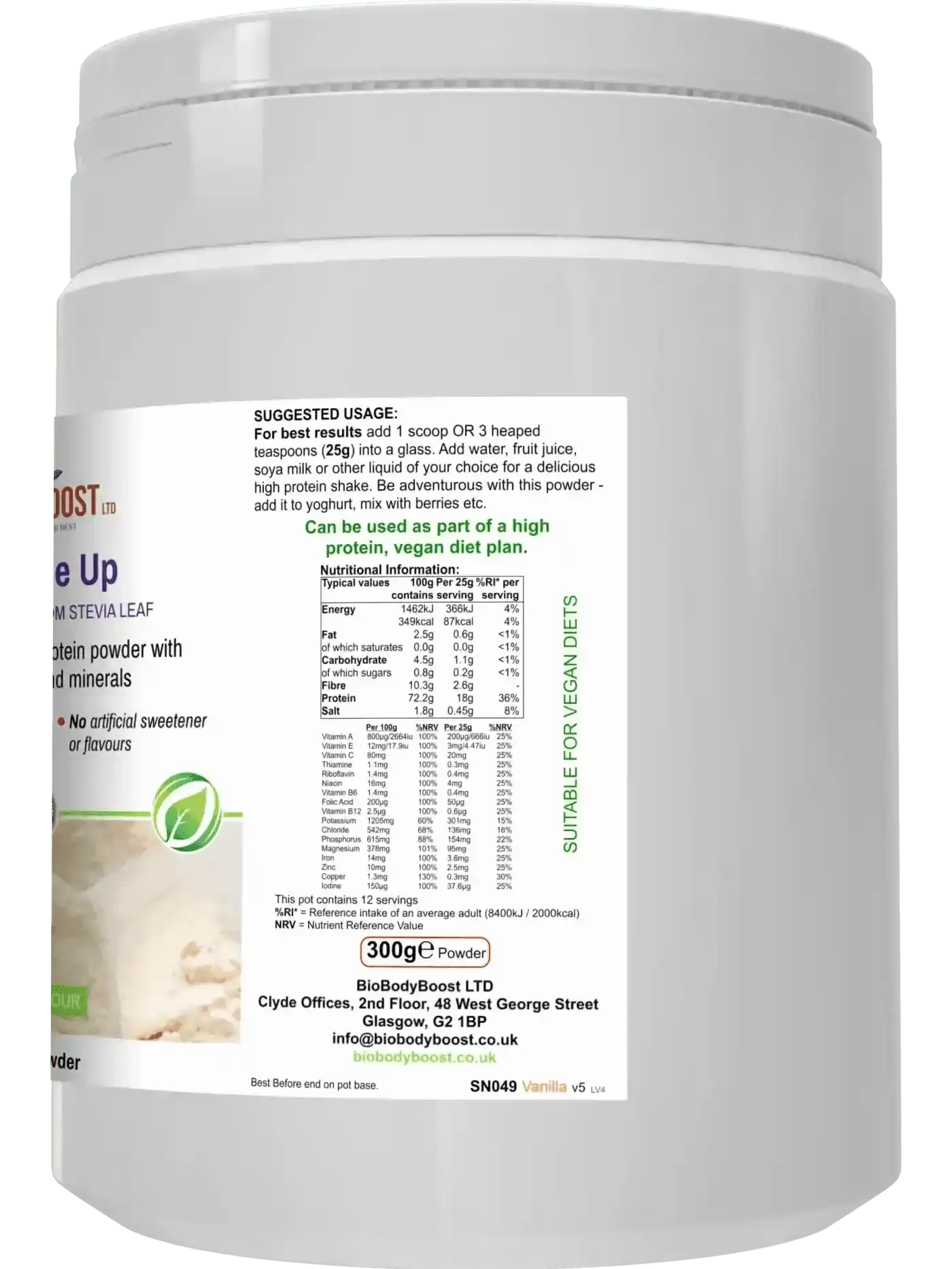Shake Me Up Vanilla - Vegan Meal Shake