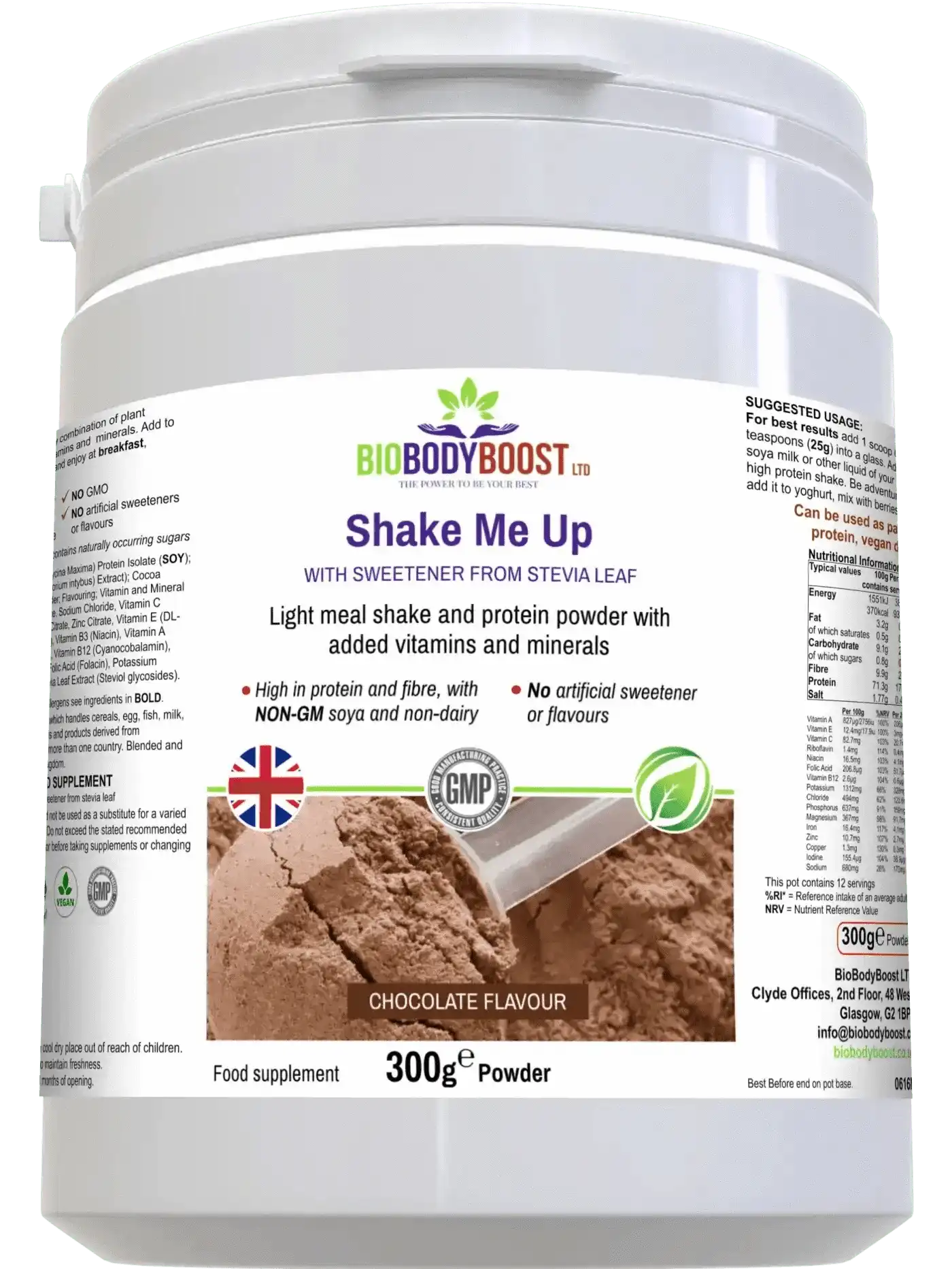 Shake Me Up Vegan Chocolate Meal Shake for Wellness