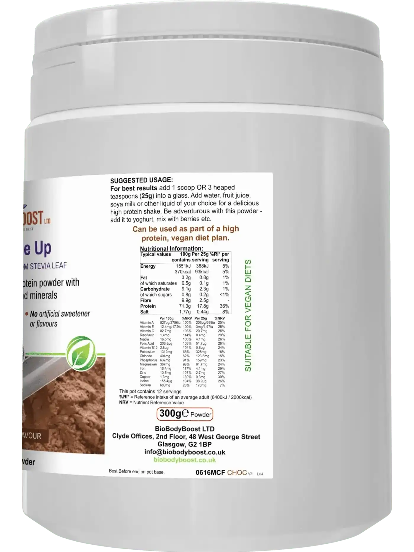 Shake Me Up Vegan Chocolate Meal Shake for Wellness