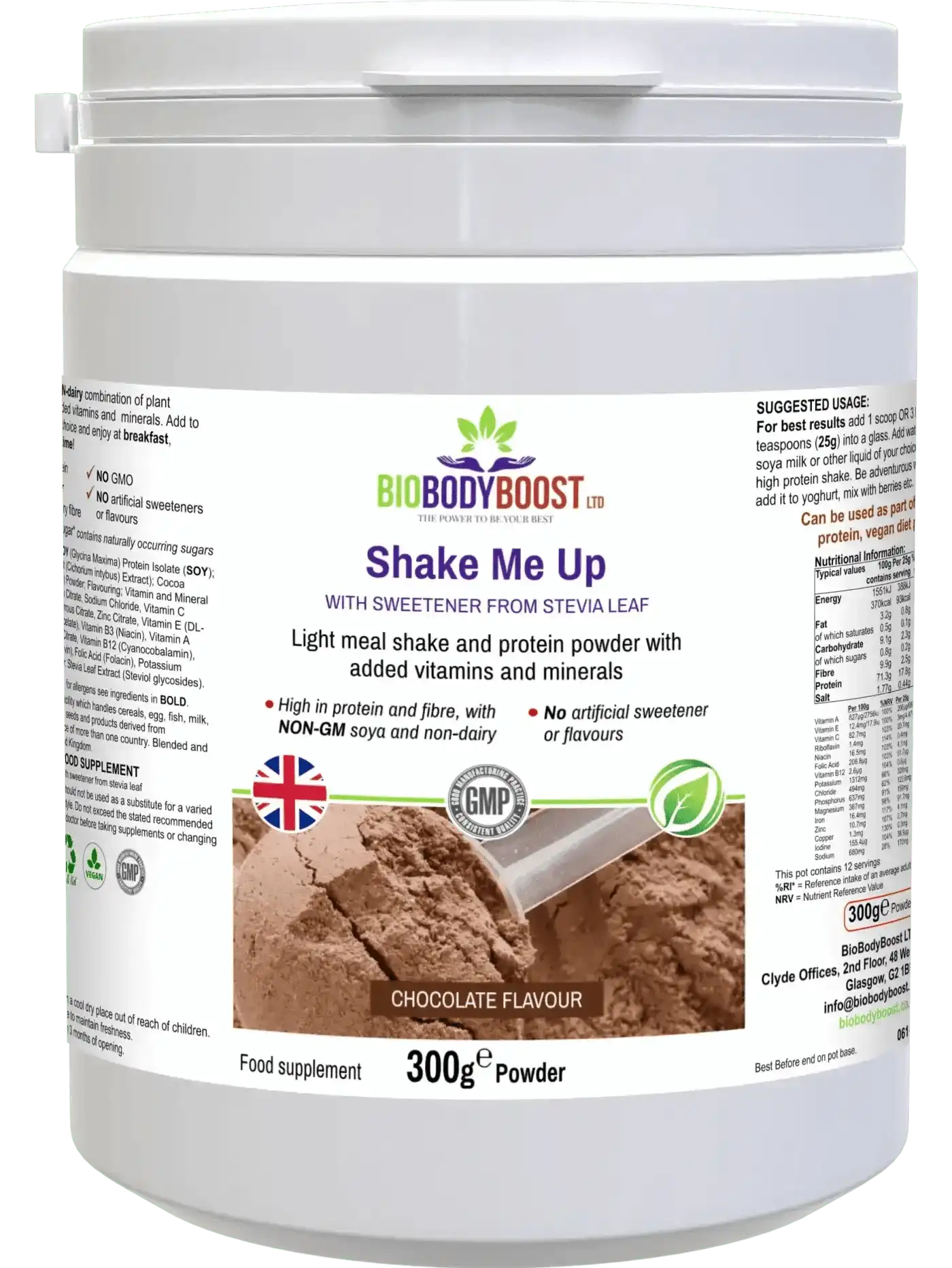 Shake Me Up Vegan Chocolate Meal Shake for Wellness