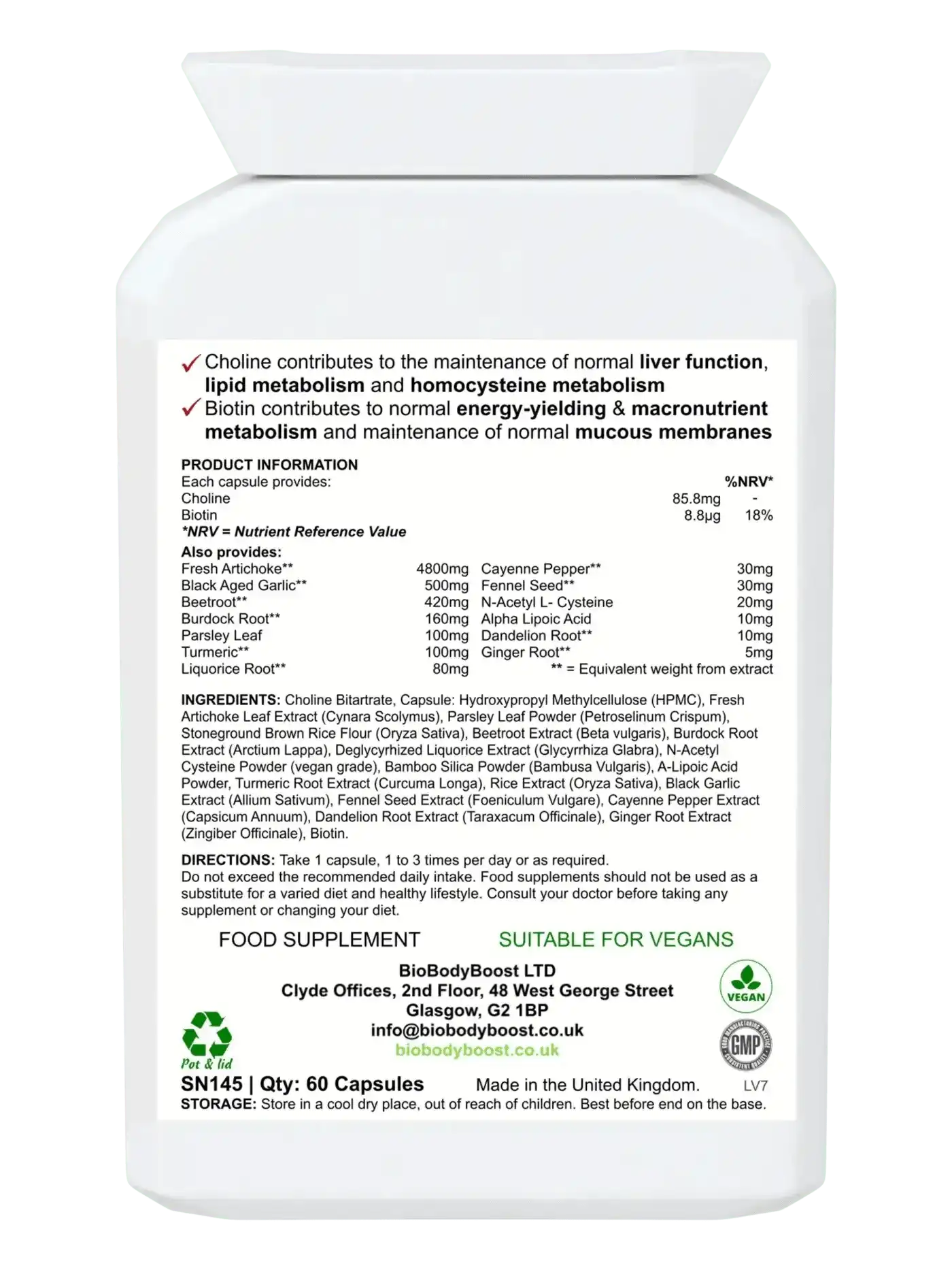 Detox Hepático Herbal | Fórmula Vegana