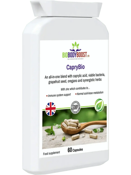 CapryBio - Antifungal Caprylic Acid Capsules for Digestive Health