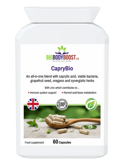 CapryBio - Antifungal Caprylic Acid Capsules for Digestive Health