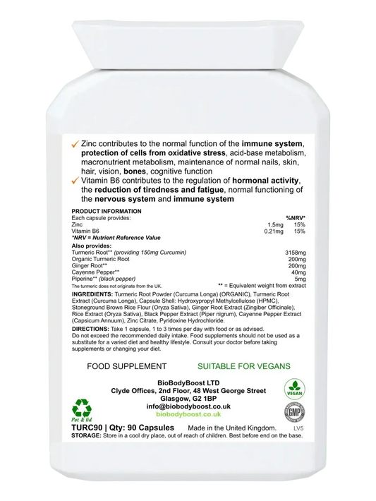 CurcuminBoost – Organic Turmeric Curcumin Ginger Blend