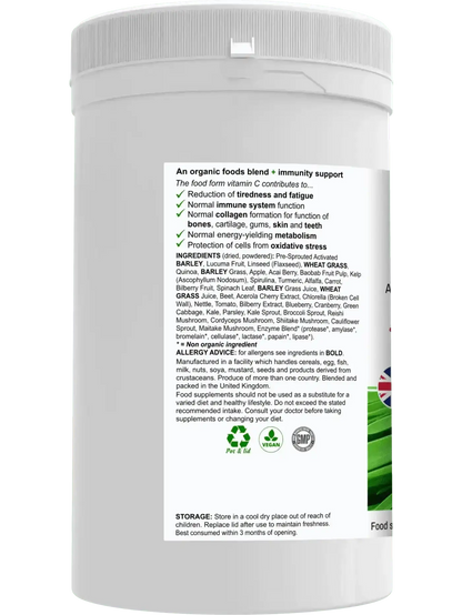 Batido Verde Orgánico Sustitutivo de Comida - Vegano