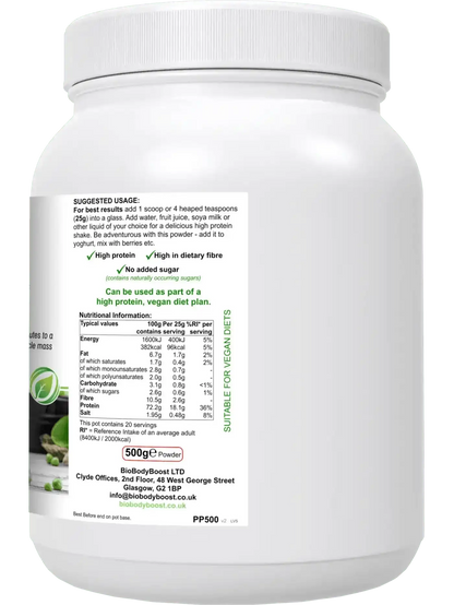 High Protein Vegan Pea Protein Powder
