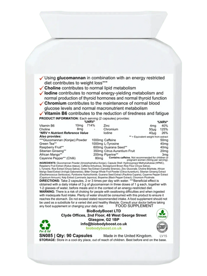 BioBodyBoost Natural Appetite Suppressant Supplement - BioBurn