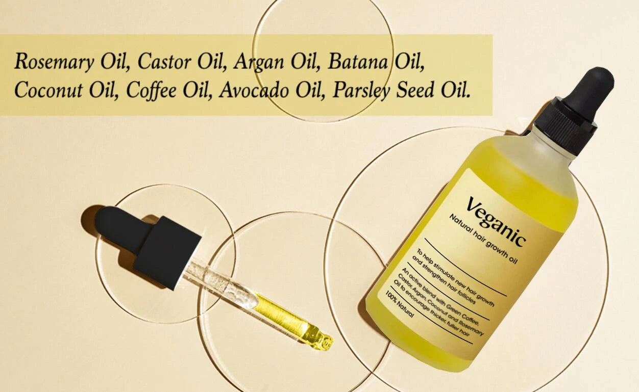 Aceite vegano para la caída de cabello